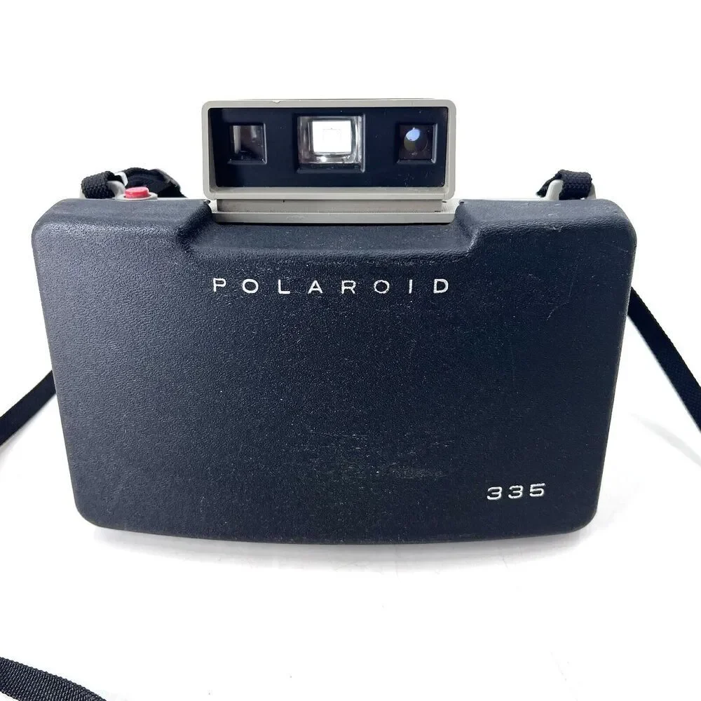 Vintage Polaroid 335 Automatic Land Camera With Case, Flash, Bulbs & Literature